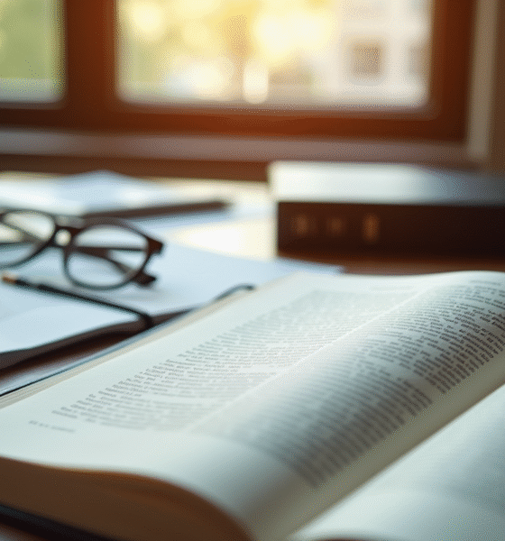 Bureau d'avocat avec code civil français et documents