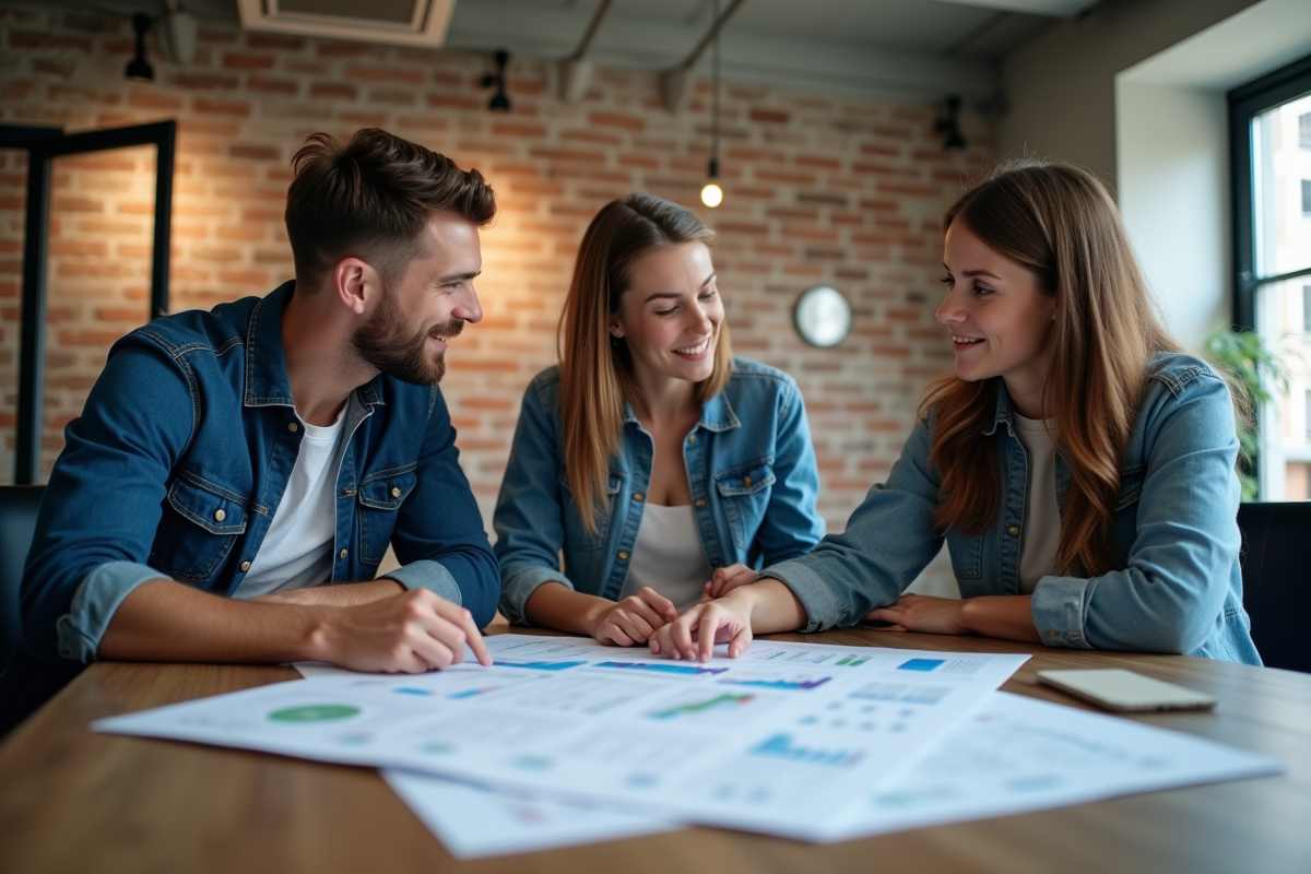 Groupe de jeunes discutant d